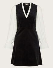 Vienna Velvet Dress, Black (BLACK), large