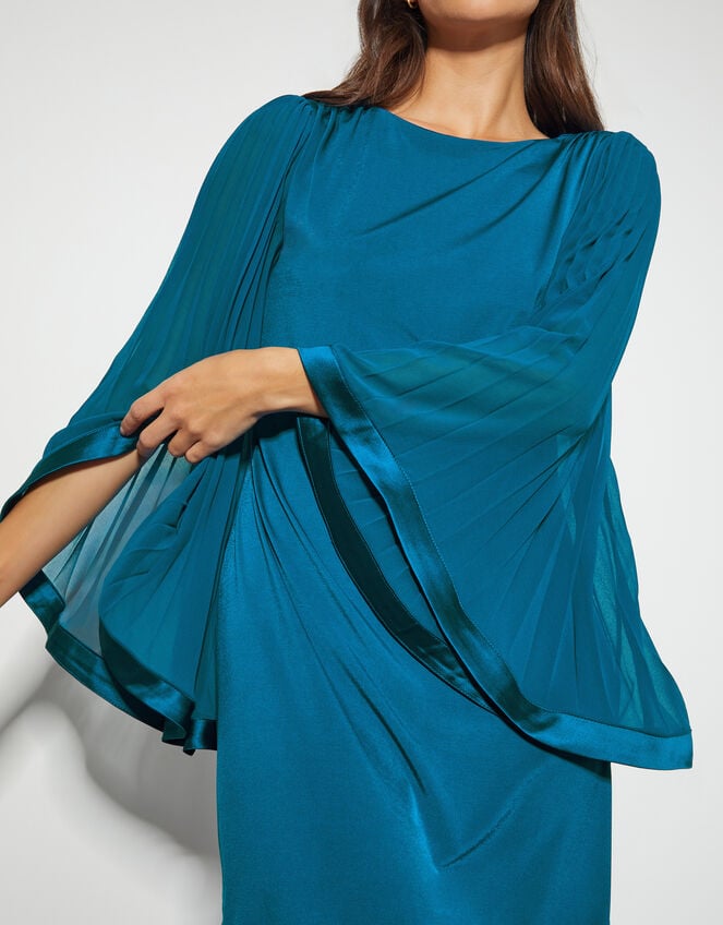 Win Jersey Cape Sleeve Tunic Dress, Teal (TEAL), large