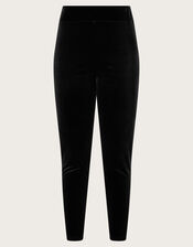 Velvet Leggings, Black (BLACK), large