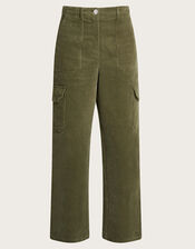 Luna Cord Cargo Pants, Green (OLIVE), large