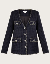 Tilly Tweed Blazer, Black (BLACK), large