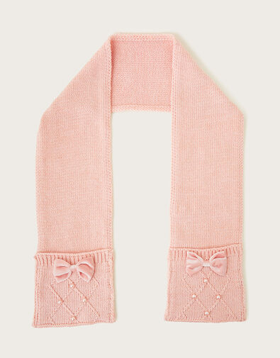 Pearly Mitten Detail Scarf, , large