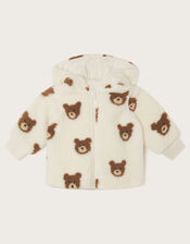 Baby Borg Bear Hoodie, Ivory (IVORY), large