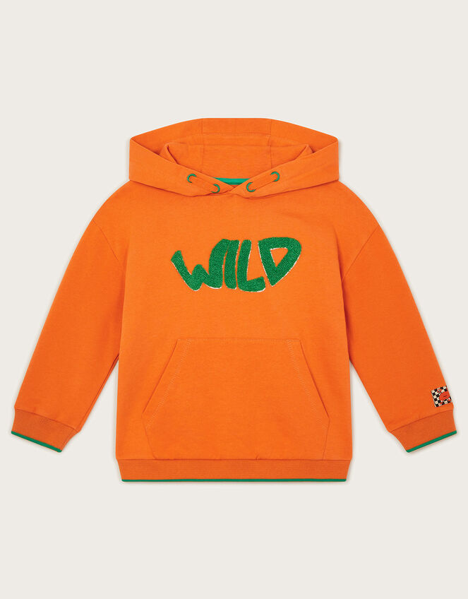 Wild Oversized Hoodie Orange, Boys' Knitwear, Jumpers & Hoodies