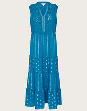 Sidne Sleeveless Midi Kaftan , Blue (BLUE), large