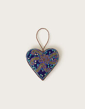 Beaded Heart Hanging Decoration, , large