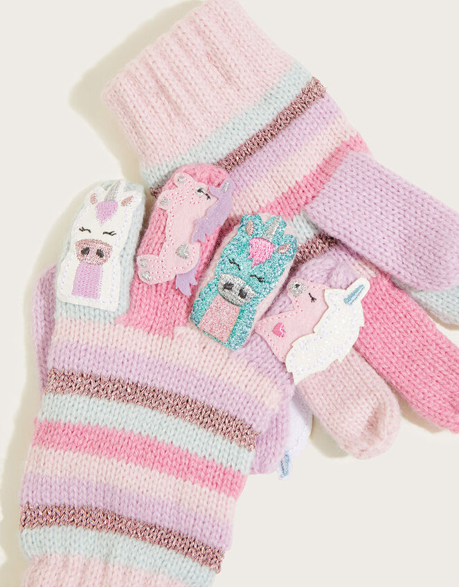 Unicorn Novelty Gloves, Multi (MULTI), large