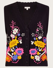 Embellished Waistcoat, Black (BLACK), large