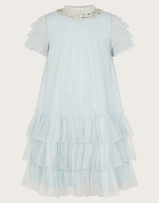 Alexandra Ruffle Swing Dress, Blue (PALE BLUE), large