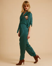 Tallulah and Hope Gloria Embroidered Jumpsuit, Teal (TEAL), large