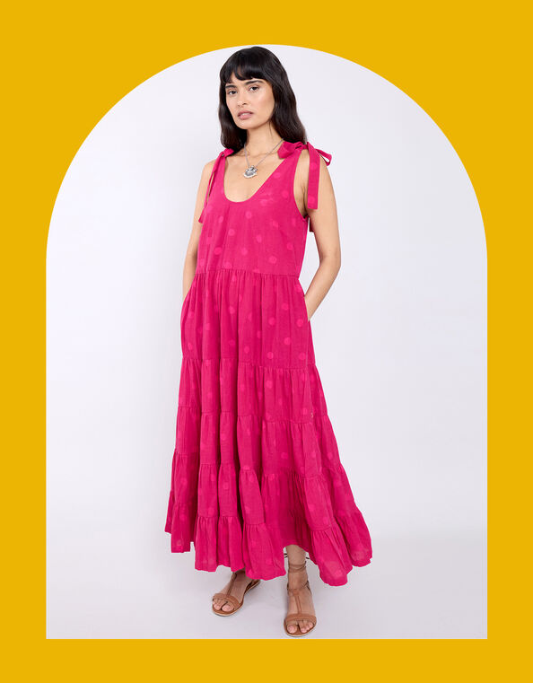 East Spot Maxi Dress, Pink (PINK), large