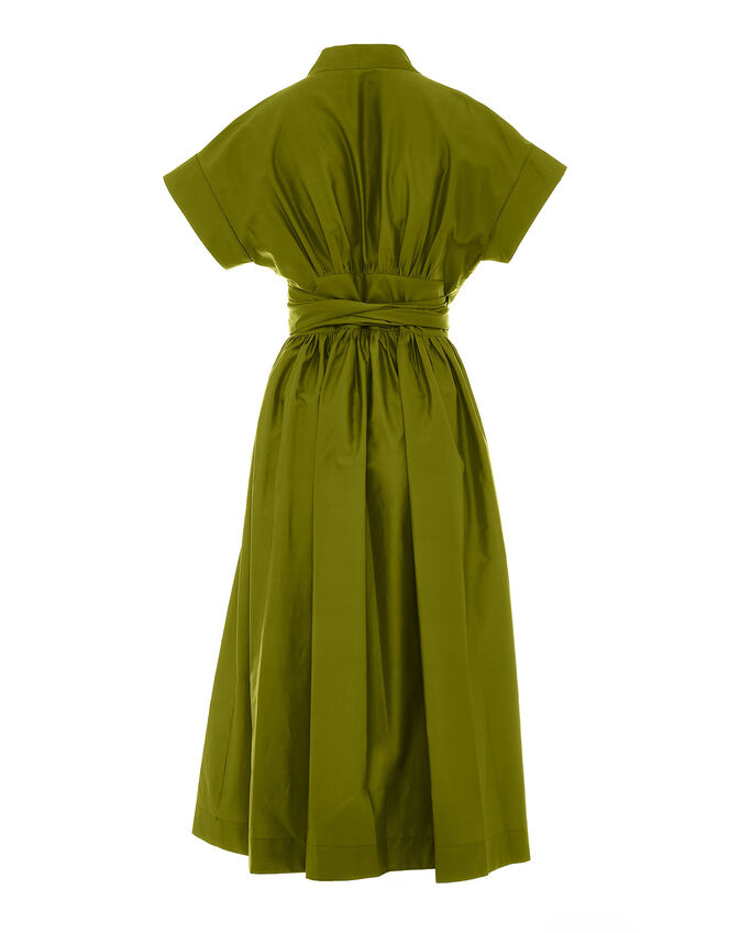 Devotion Twins Tie Midi Dress, Green (LIME), large