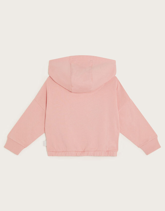 World Peace Cropped Hoodie, Pink (PALE PINK), large