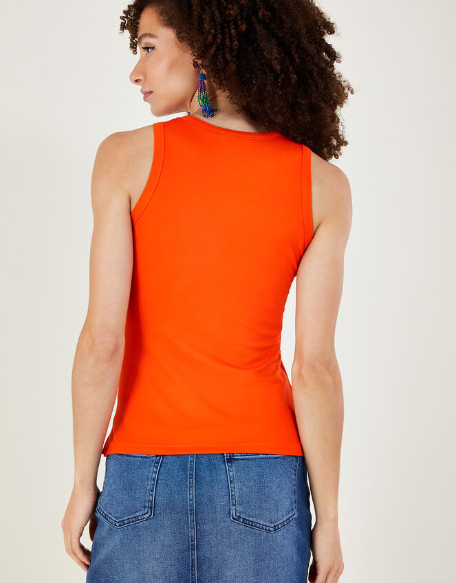 Jersey Cami Tank Top with LENZING™ ECOVERO™, Orange (ORANGE), large