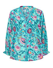 East Floral Print Blouse, Green (MINT), large