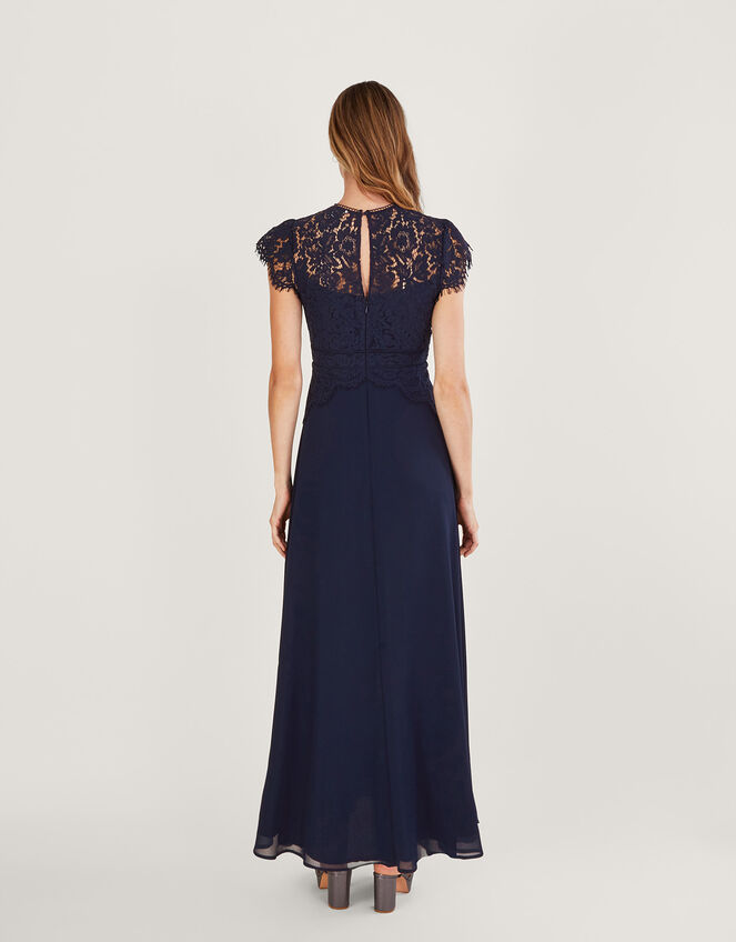 Louise Lace Maxi Dress, Blue (NAVY), large