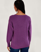 Wrap Jumper, VIOLET, large