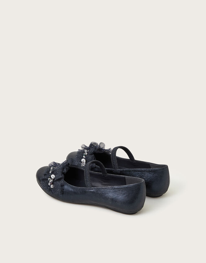 Land of Wonder Embellished Ballerina Flats, Blue (NAVY), large