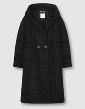 Rino and Pelle Double-Breasted Coat, Black (BLACK), large