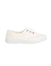 Hampton Canvas Plum Plimsolls, White (WHITE), large