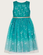 Ombre Star Dress, Teal (TEAL), large