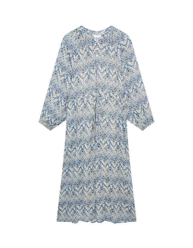 Maison Hotel Fan Print Dress, Blue (LIGHT BLUE), large