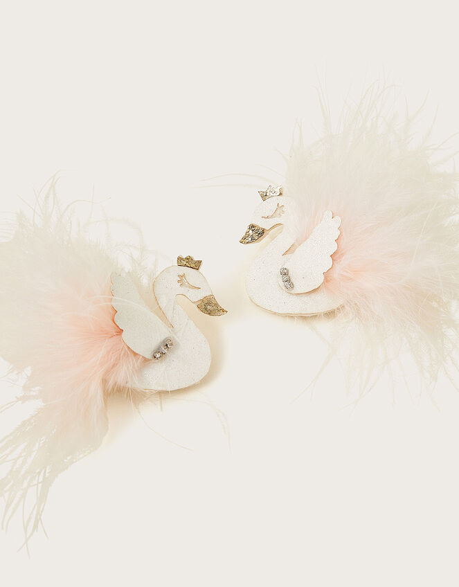 Odette Swan Hair Clips Set of Two , , large