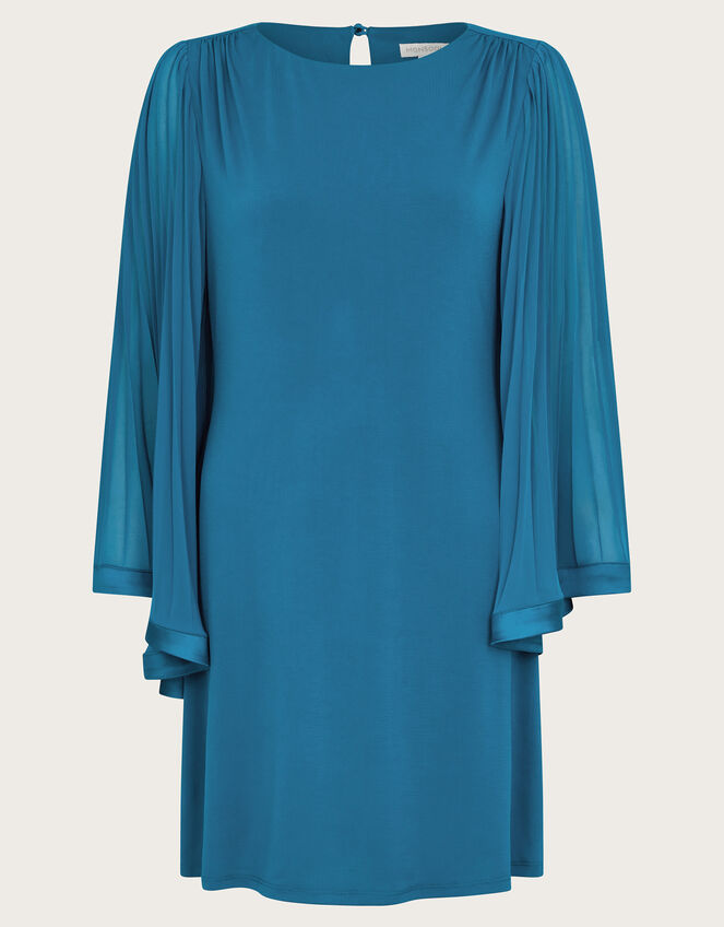 Win Jersey Cape Sleeve Tunic Dress, Teal (TEAL), large