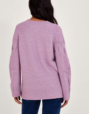 Pointelle Jumper, Purple (PURPLE), large