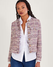 Toni Tweed Jacket, Pink (PINK), large