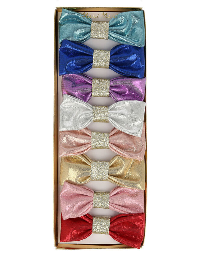 Meri Meri Metallic Hair Bow Clips 8 Pack, , large