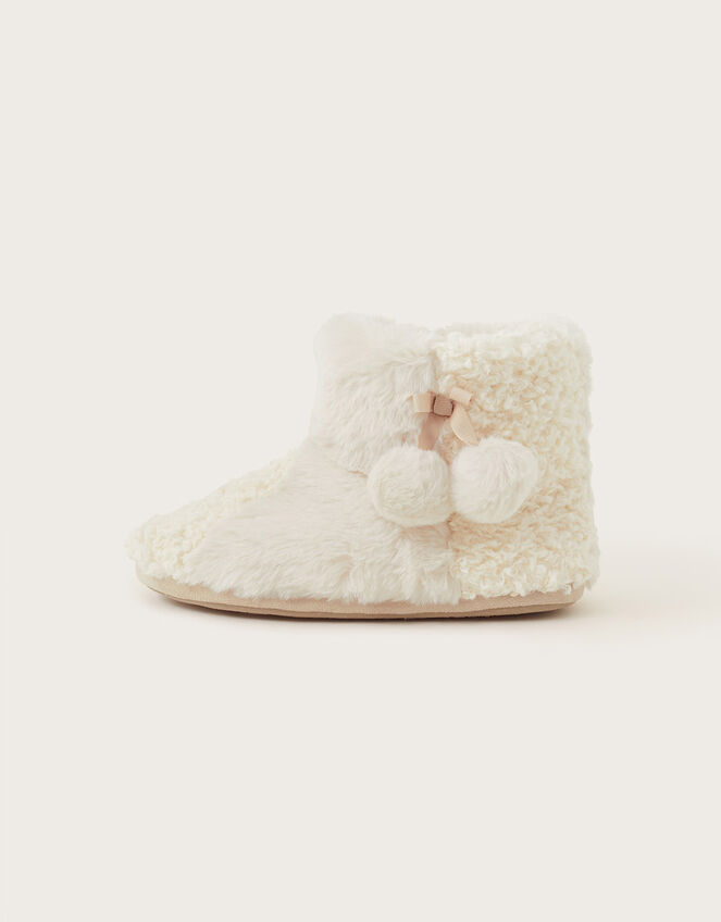 Boucle Booties, Cream (CREAM), large