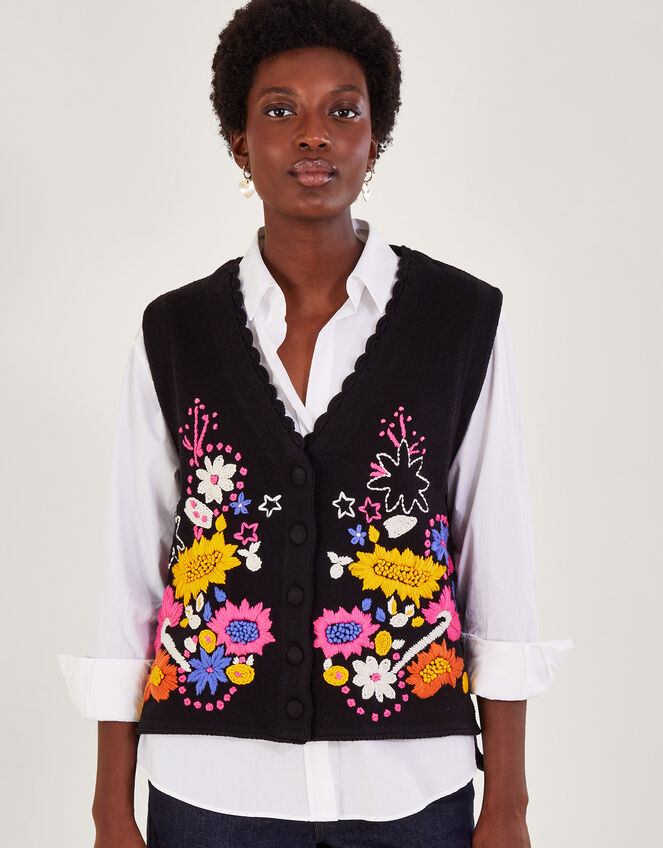 Embellished Waistcoat, Black (BLACK), large