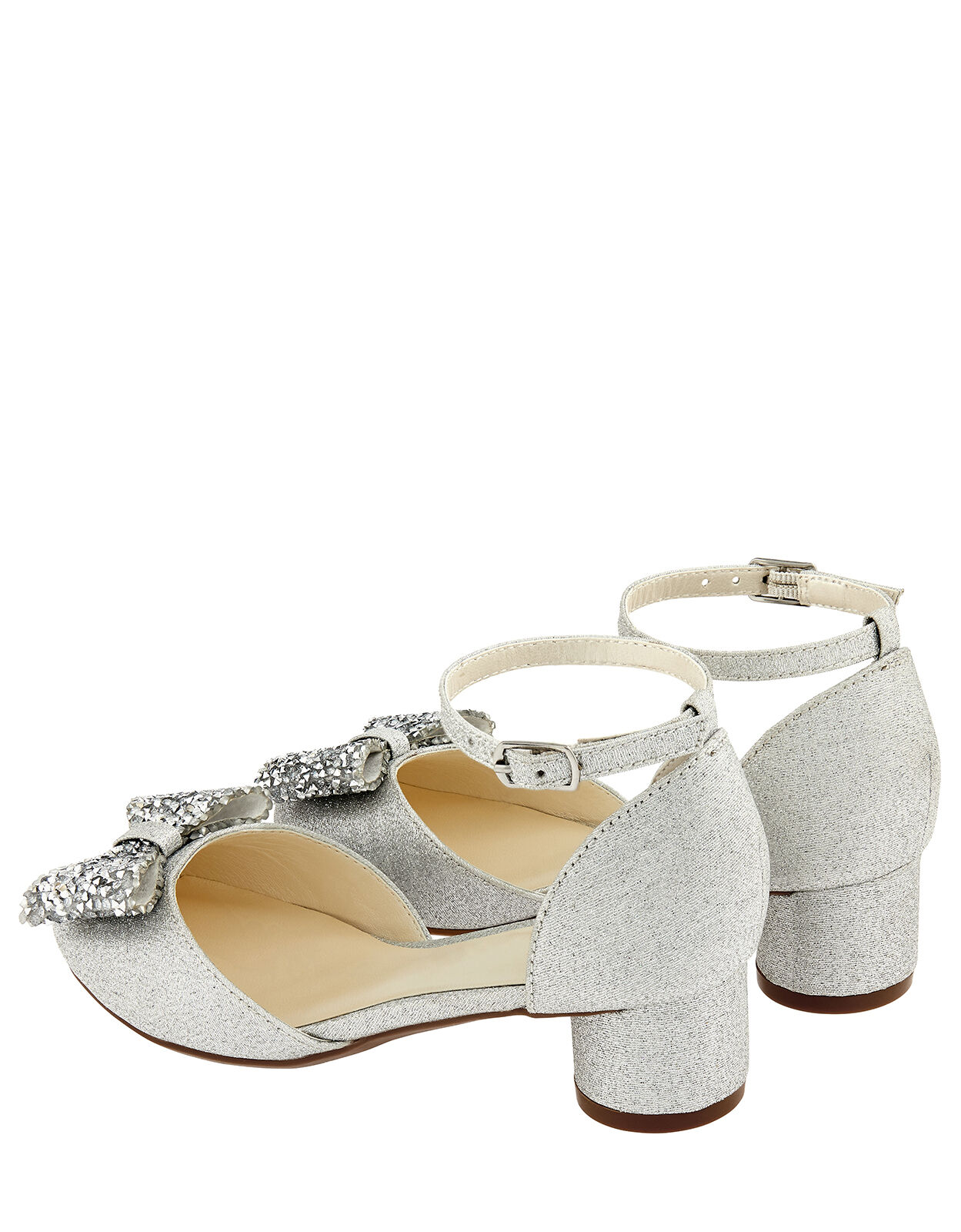 monsoon girls silver shoes