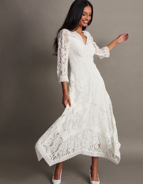 Emily Lace Bridal Dress, Ivory (IVORY), large