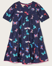 Butterfly Dress WWF-UK Collaboration, Blue (NAVY), large