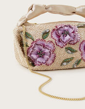 Fia Floral Beaded Bag, , large