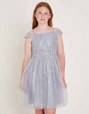 Sadie Sequin Prom Dress, Silver (SILVER), large