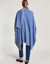 Lightweight Poncho, Blue (BLUE), large