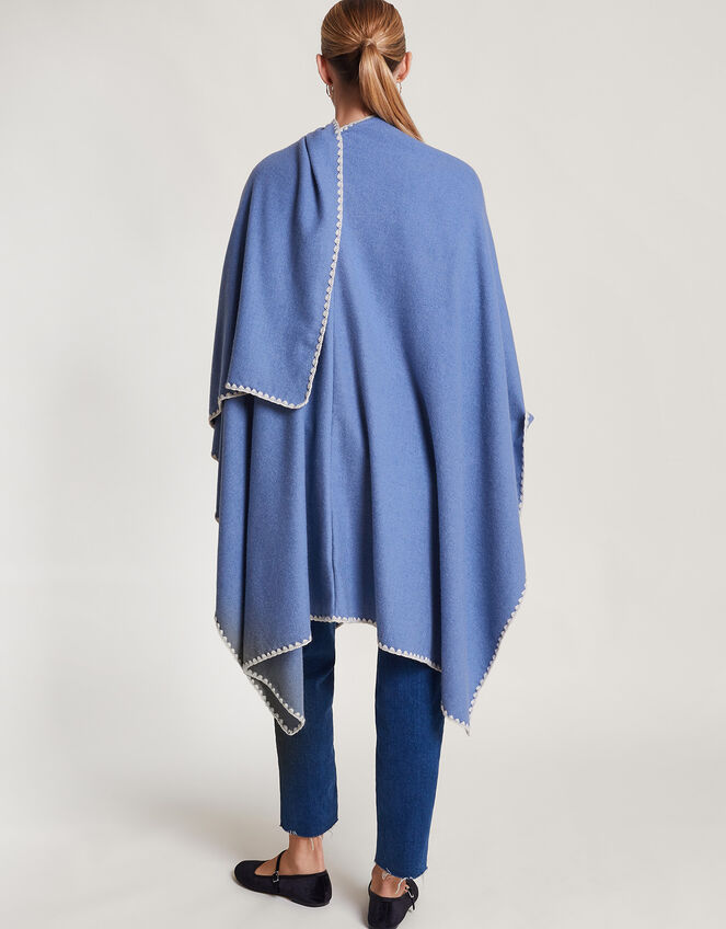 Lightweight Poncho, Blue (BLUE), large