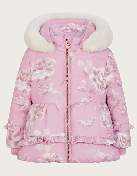 Baby Marcella Roses Coat, Multi (MULTI), large