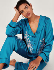 Clover Feather Pyjama Set, Teal (TEAL), large