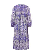 East Paisley Print Maxi Dress, Purple (PURPLE), large