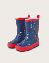 London Print Rain Boots, Multi (MULTI), large