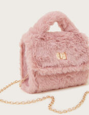 Mini Fluffy Faux Fur Handbag, , large