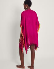 Contrast Tassel Cover-Up, Pink (PINK), large