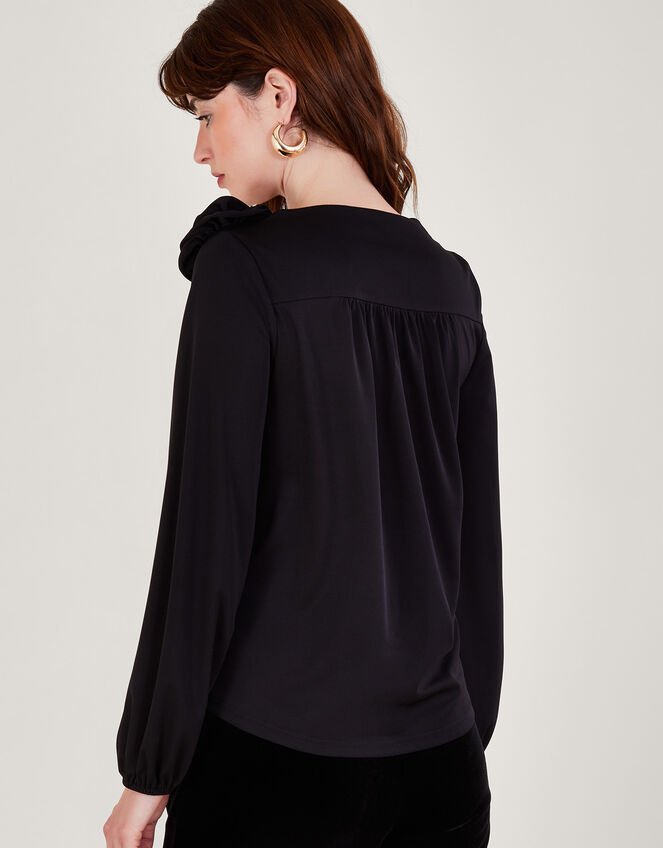 Cali Corsage Blouse, Black (BLACK), large