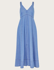 Gaia Midi Dress, Blue (DENIM BLUE), large