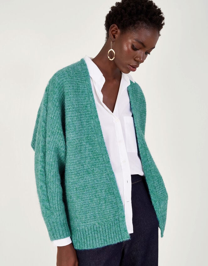 Ola Oversized Cardigan, Teal (TEAL), large