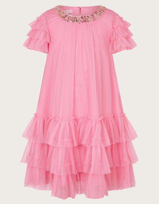 Alexandra Ruffle Swing Dress, Pink (PINK), large